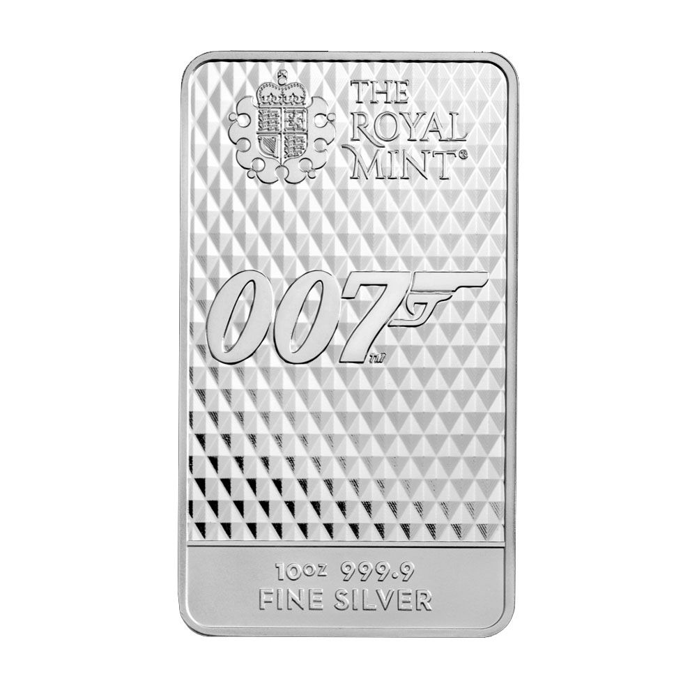2022 10oz UK James Bond .9999 Silver Bar - Diamonds Are Forever 1