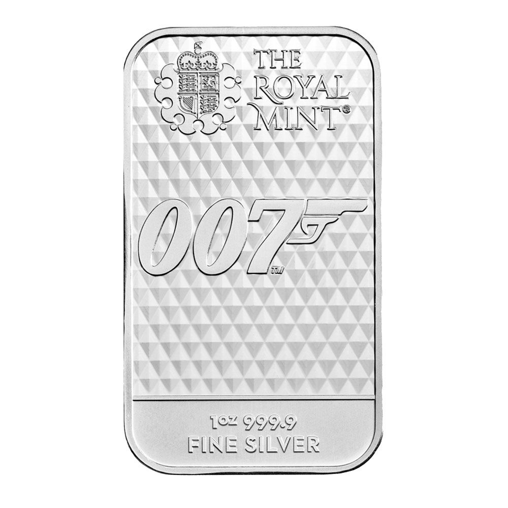 2022 1oz UK James Bond .9999 Silver Bar - Diamonds Are Forever 1
