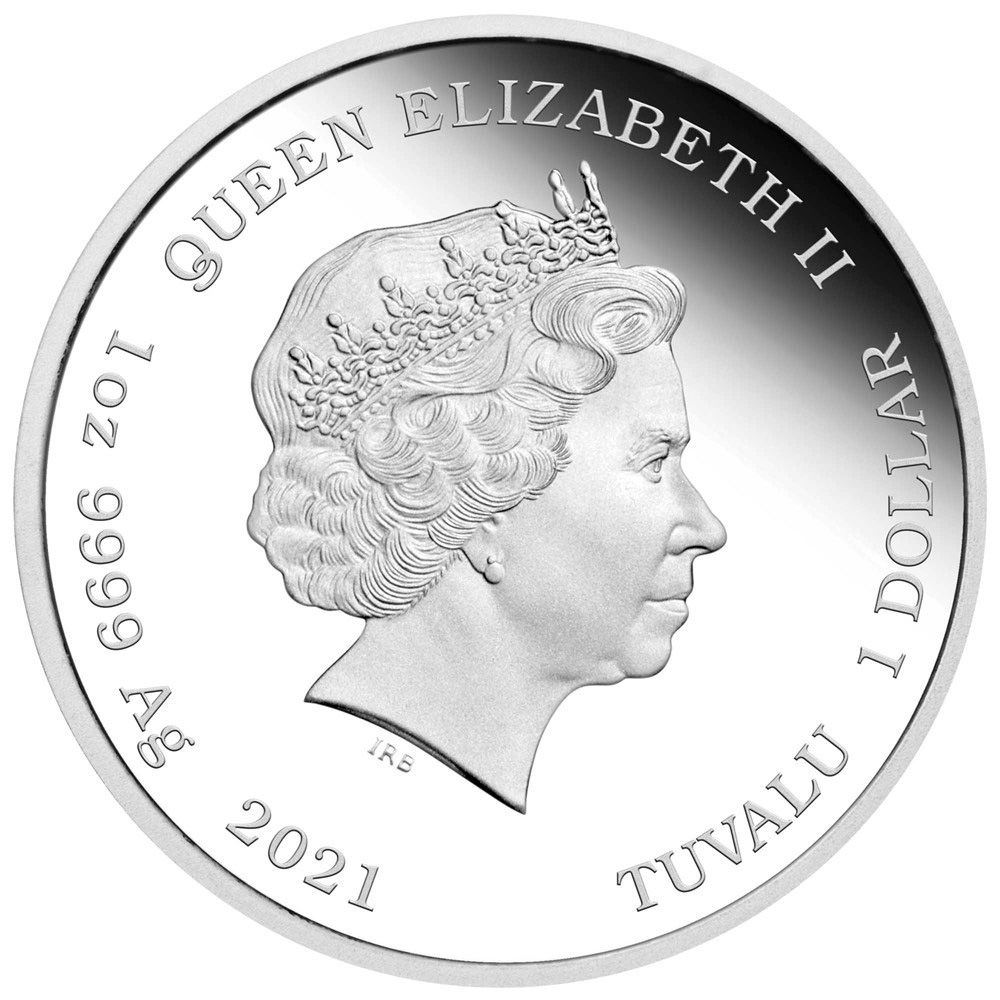 2021 Perth Mint James Bond "For Your Eyes Only" 1oz Silver Proof Coloured Coin