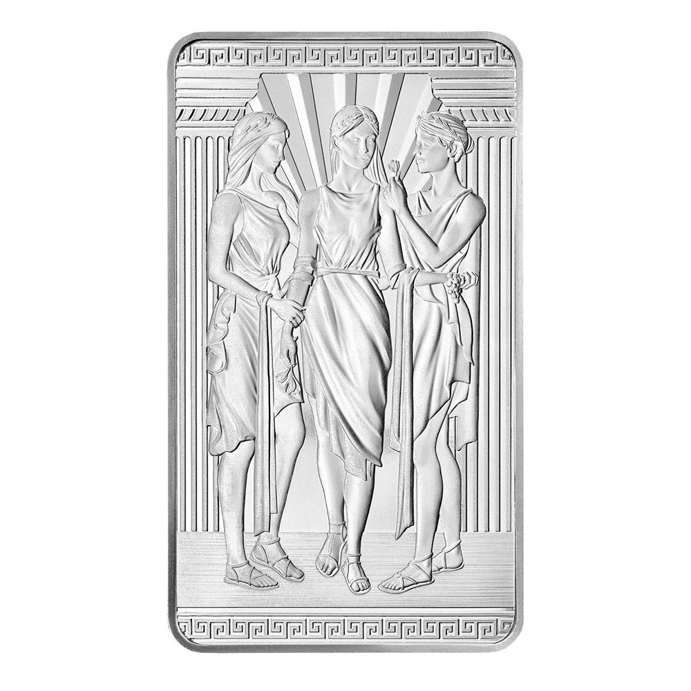2021 10oz Silver Britain Great Engravers: Three Graces 1