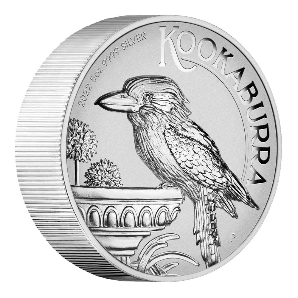 2022 5oz Perth Mint HR Incused Silver Proof Coin - Kookaburra