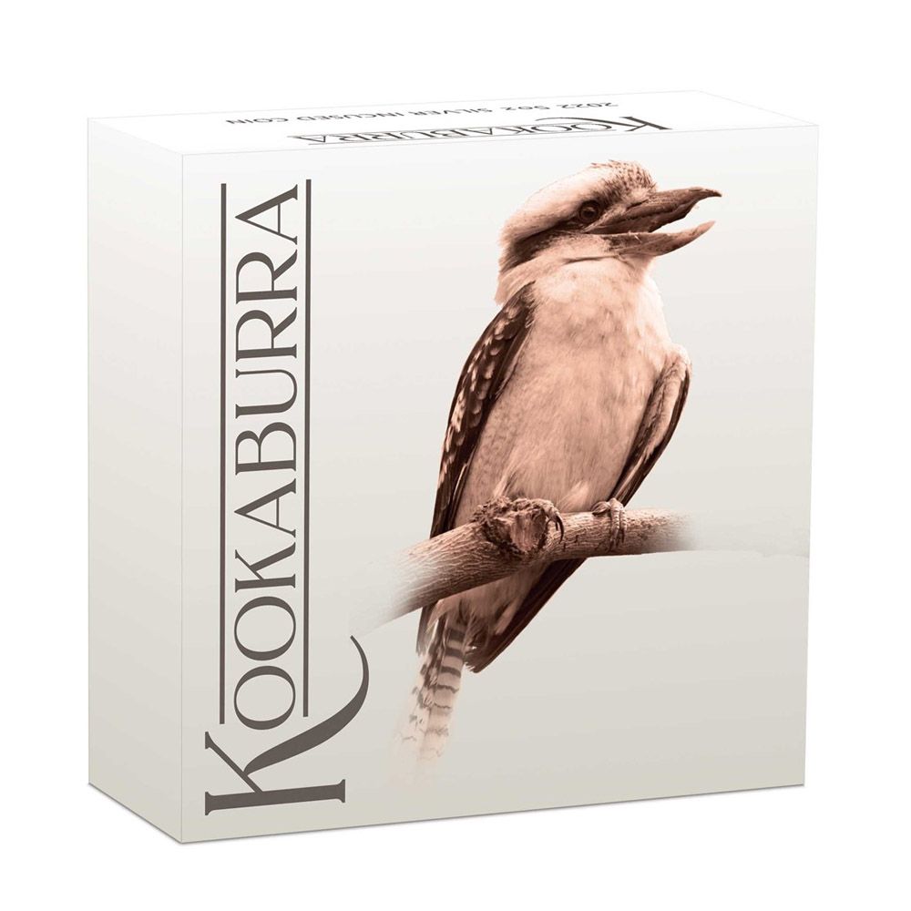 2022 5oz Perth Mint HR Incused Silver Proof Coin - Kookaburra