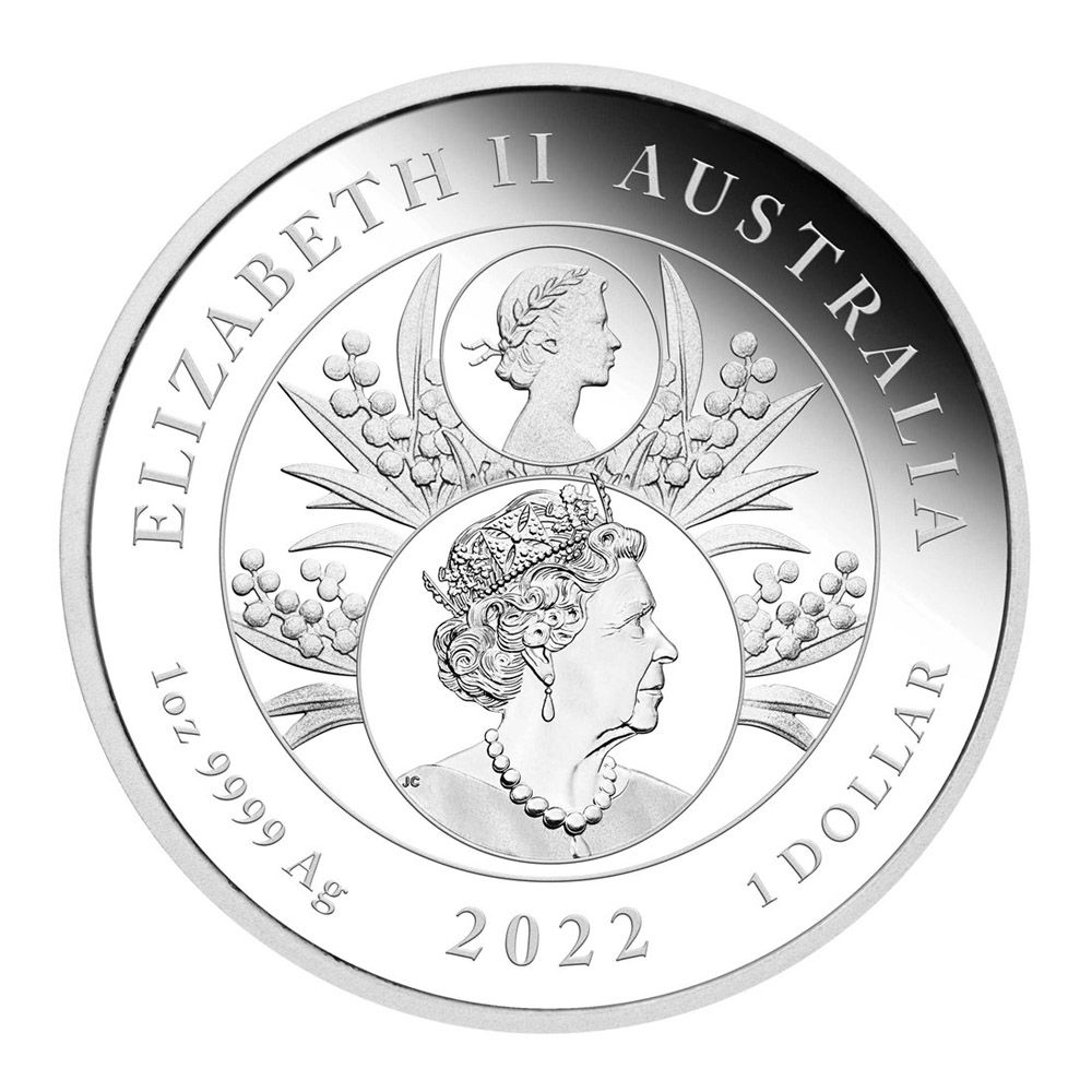2022 1oz Perth Mint Silver Proof Coin - Queen's Platinum Jubilee 3