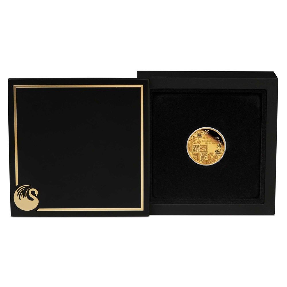 2022 1/4oz Perth Mint Gold Proof Coin - Queen's Platinum Jubilee