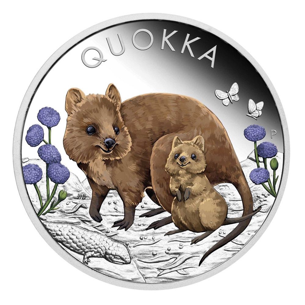 2022 1oz Quokka .9999 Silver Proof Coloured Coin 1