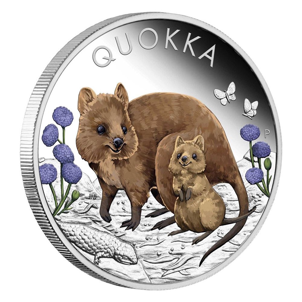 2022 1oz Quokka .9999 Silver Proof Coloured Coin 2