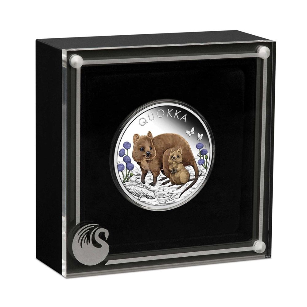 2022 1oz Quokka .9999 Silver Proof Coloured Coin 4
