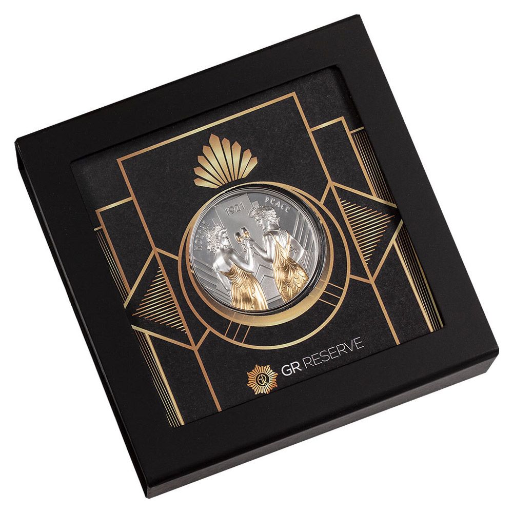 2021 1oz Cook Islands Silver Proof Coin: Morgan and Peace 3