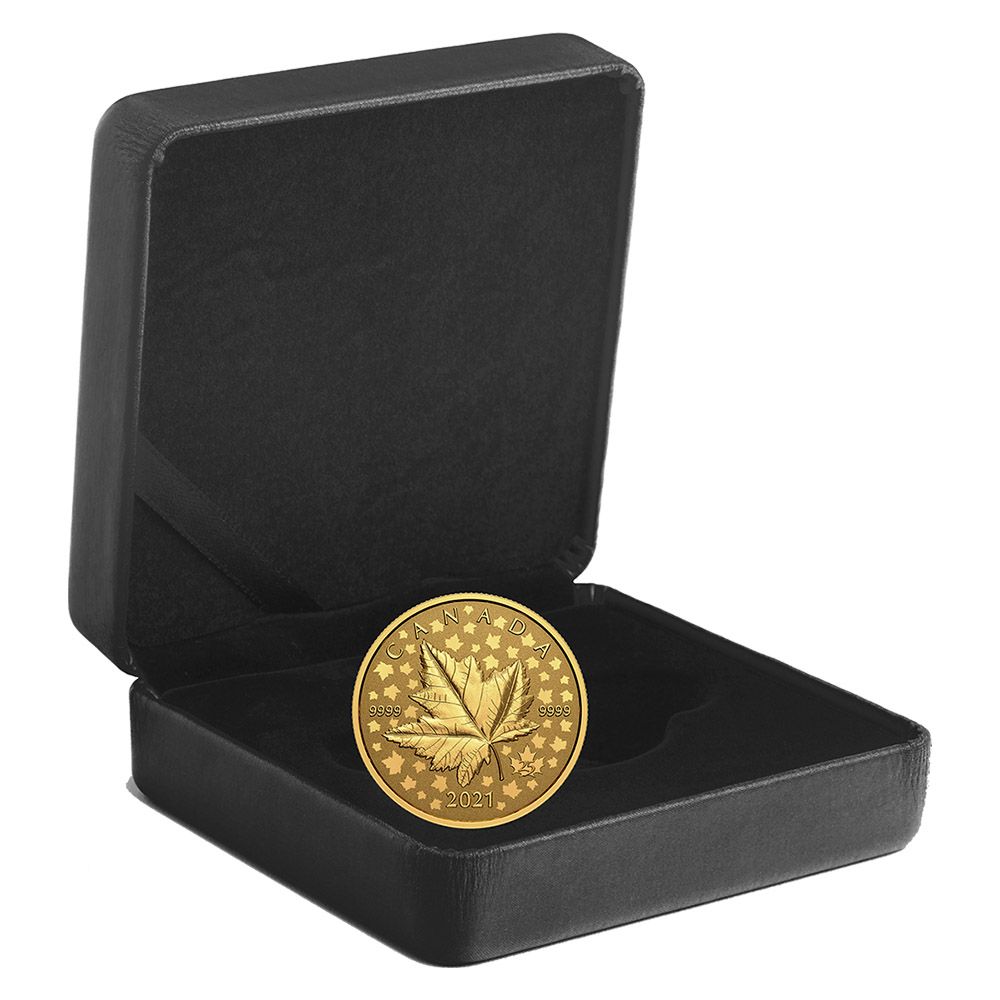 2021 Pure Gold Piedfort - Maple Leaf Celebration-3