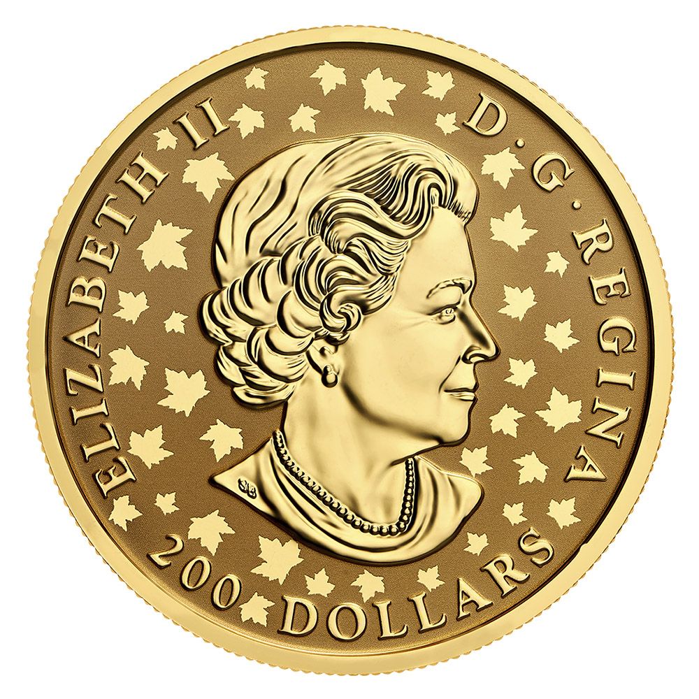 2021 Pure Gold Piedfort - Maple Leaf Celebration-2