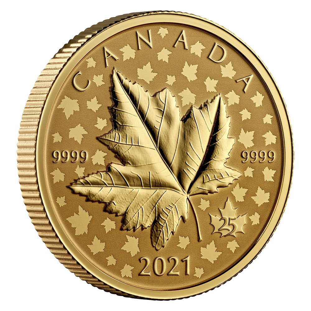 2021 Pure Gold Piedfort - Maple Leaf Celebration-1
