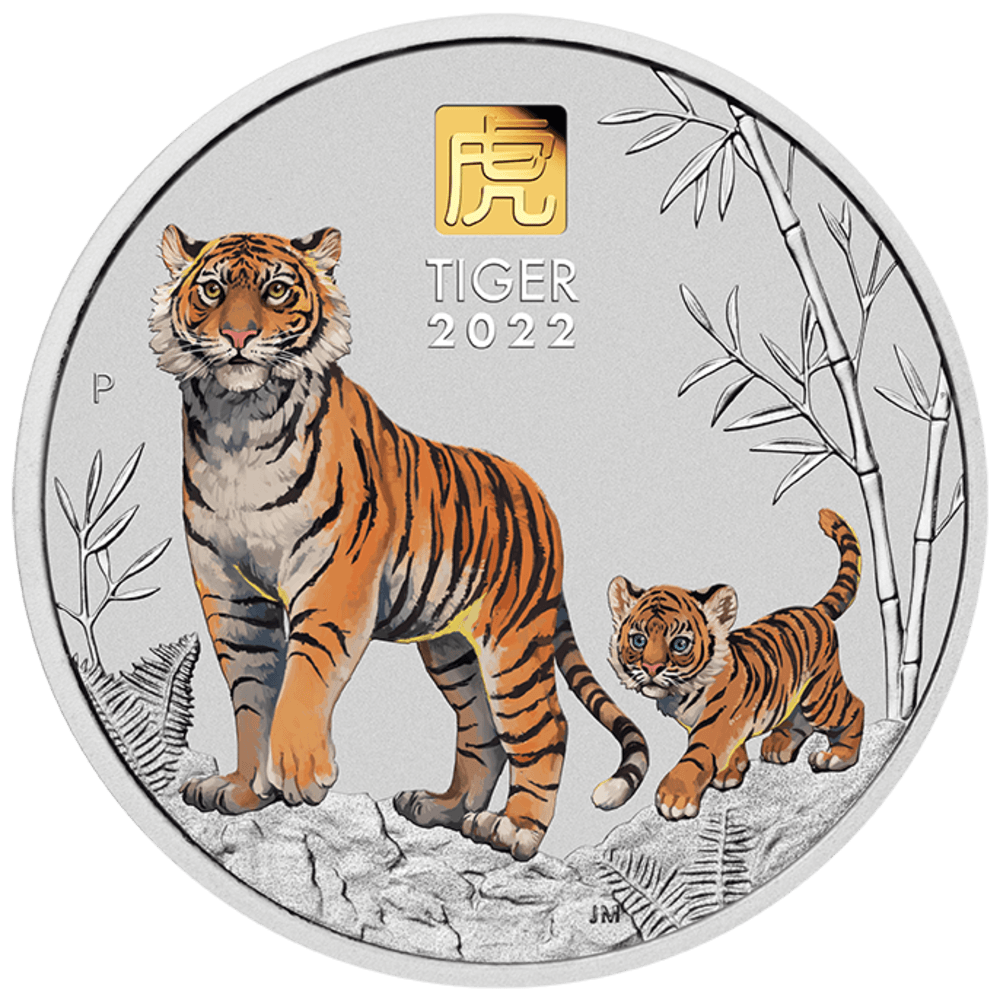 2022 1kg Australian Lunar Series III Year of the Tiger Silver Coin
