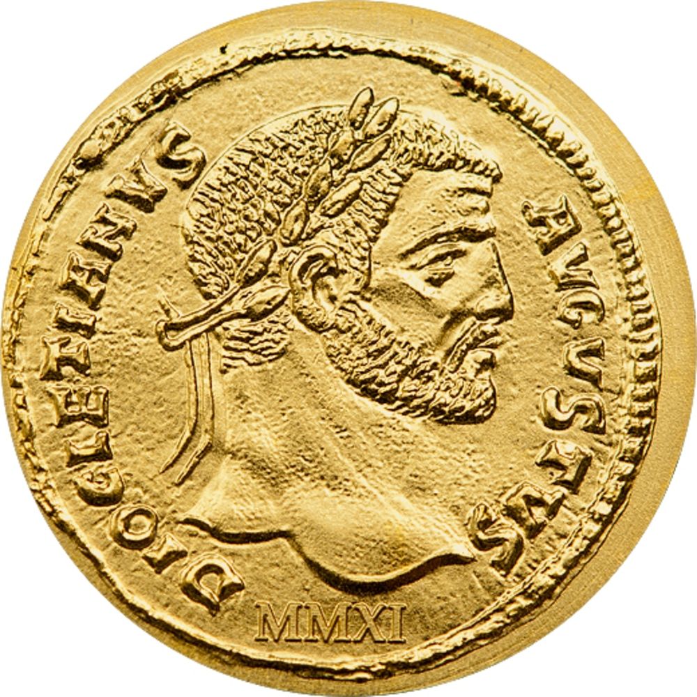 2011 Palau Roman Empire Diocletian 0.5g .9999 Fine Gold Legal Tender Coin