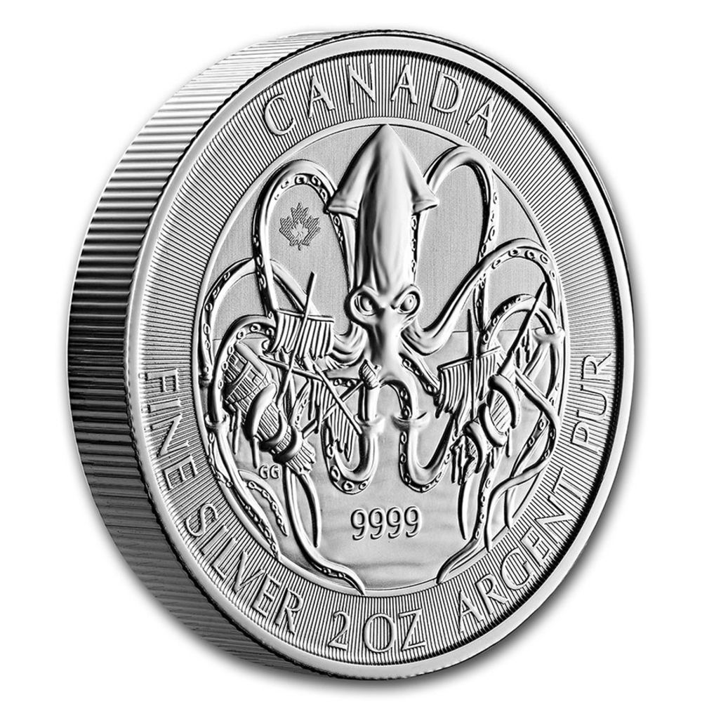 2020 2oz Creatures of the North The Kraken .9999 Silver Coin