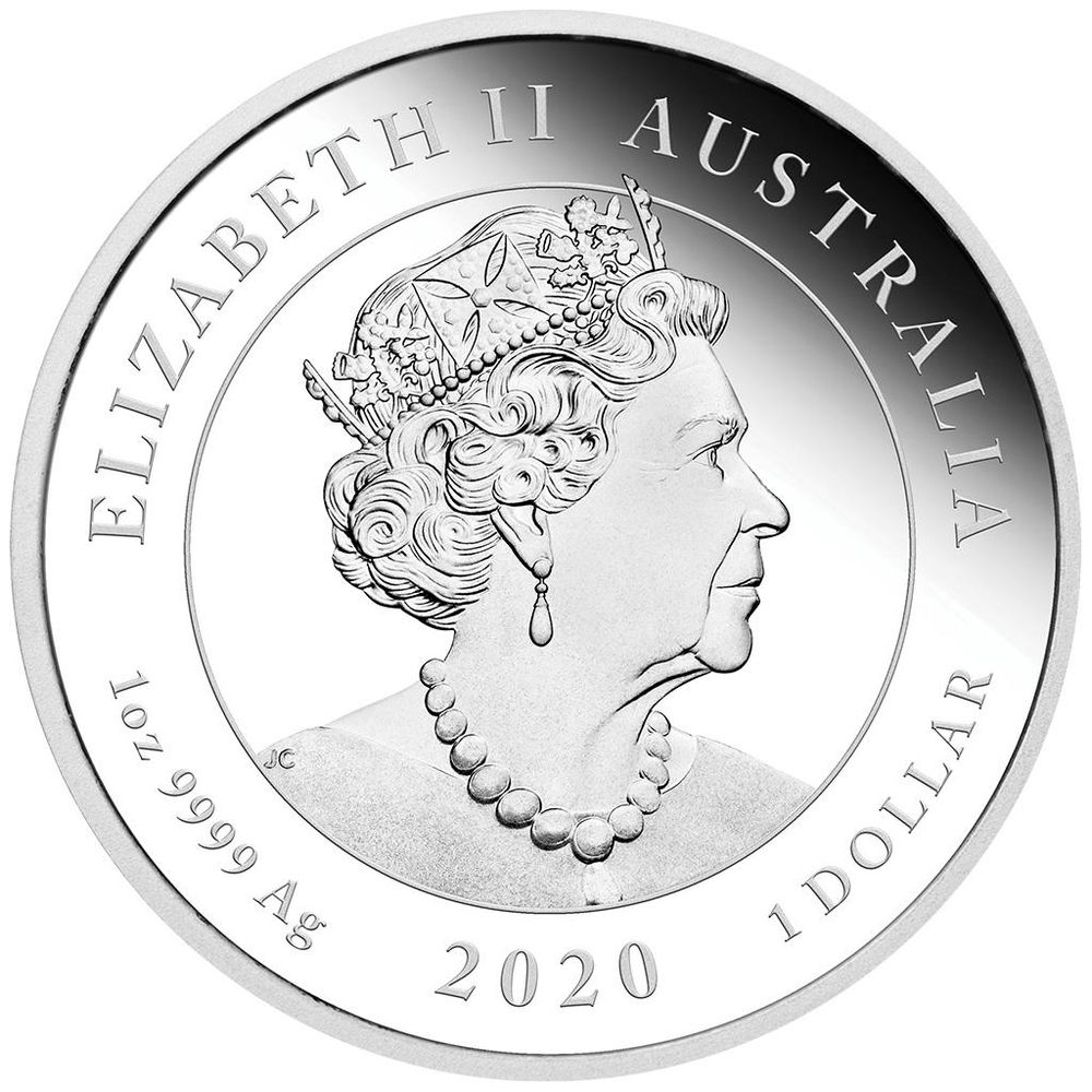 2020 1oz Australian Voyage of Discovery Endeavour 1770-2020 .9999 Silver Proof Coin