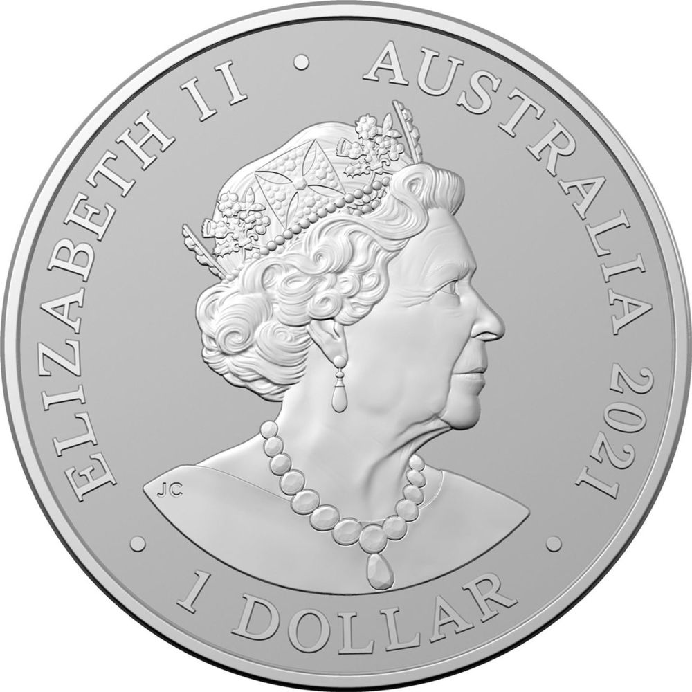2021 1oz Australia's Most Dangerous - Great White Shark .999 Silver Coin