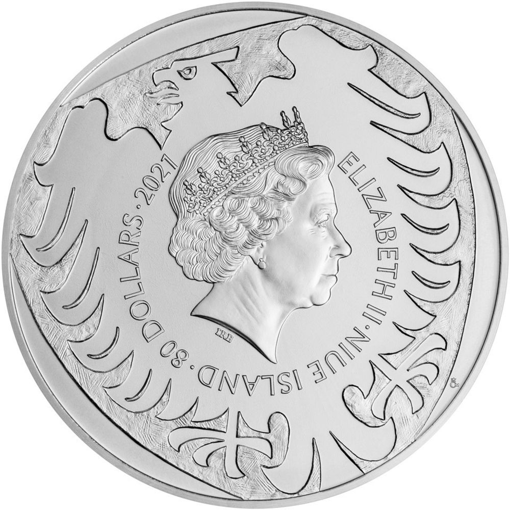 2021 Niue Czeck 1 Kg .999 Silver Republic Lion BU Coin In Capsule - Czech Mint