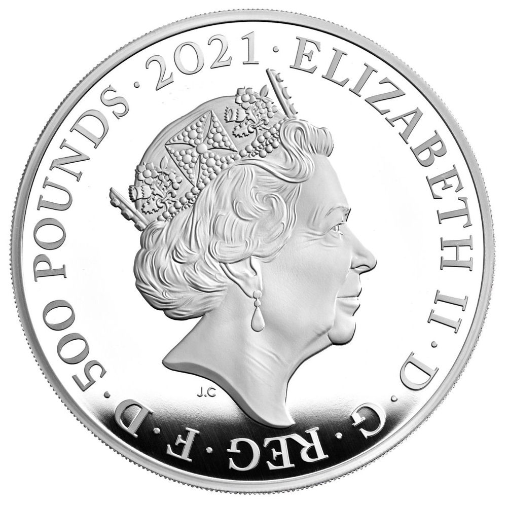 2021 GB 1 Kg Silver £5 HRH The Prince Philip Duke of Edinburgh Memorial Proof Coin
