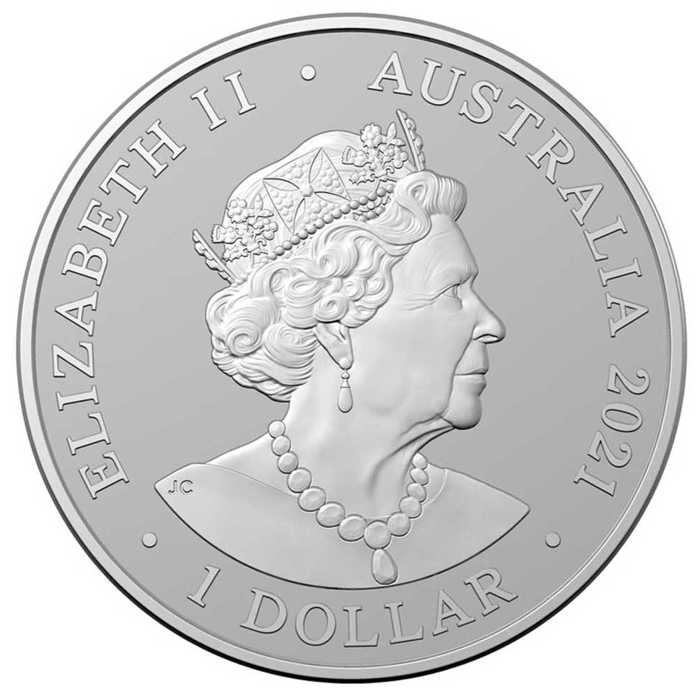 2021 1oz Australia AC/DC .999 Silver Frosted Coin