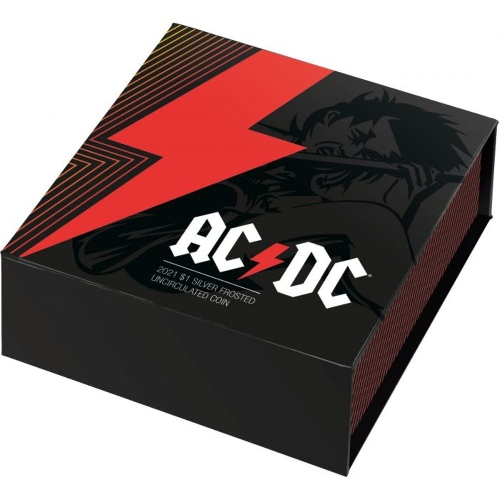 2021 1oz Australia AC/DC .999 Silver Frosted Coin - MyGold