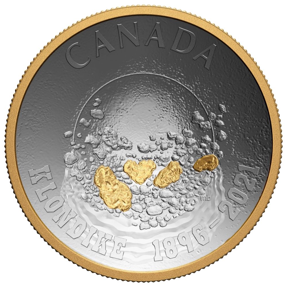 2021 $25 Silver 125th Anniversary Klondike Gold Rush: Panning for Gold Coin