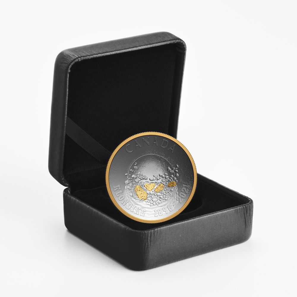 2021 $25 Silver 125th Anniversary Klondike Gold Rush: Panning for Gold Coin