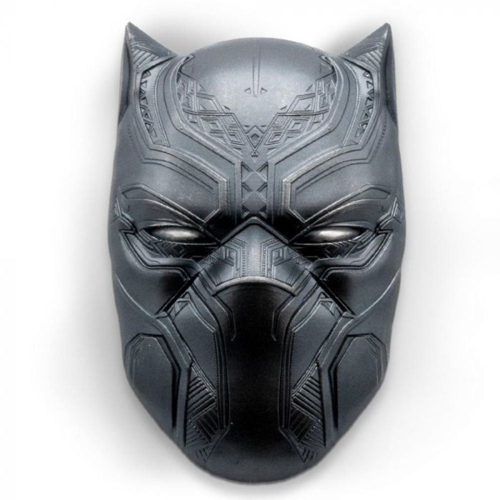 2021 2oz Fiji Marvel Black Panther Mask 999 Silver Antiqued Coin