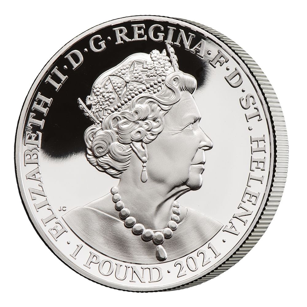 2021 St Helena 1oz Napoleon Bee .999 Silver Proof Coin