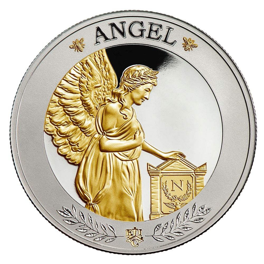 2021 Napoleon’s Angel 1oz Silver Proof Coin with Selective Gold Plate