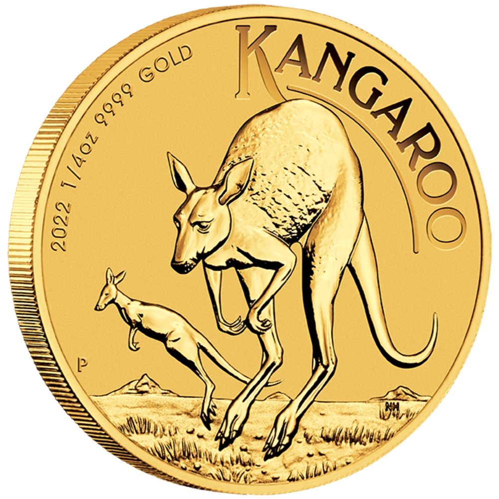 1/4oz Perth Mint Gold Kangaroo (2022)