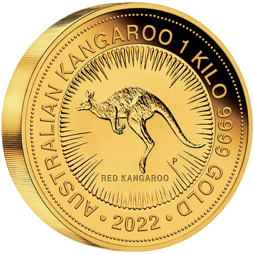 1kg Perth Mint Gold Kangaroo (2022)