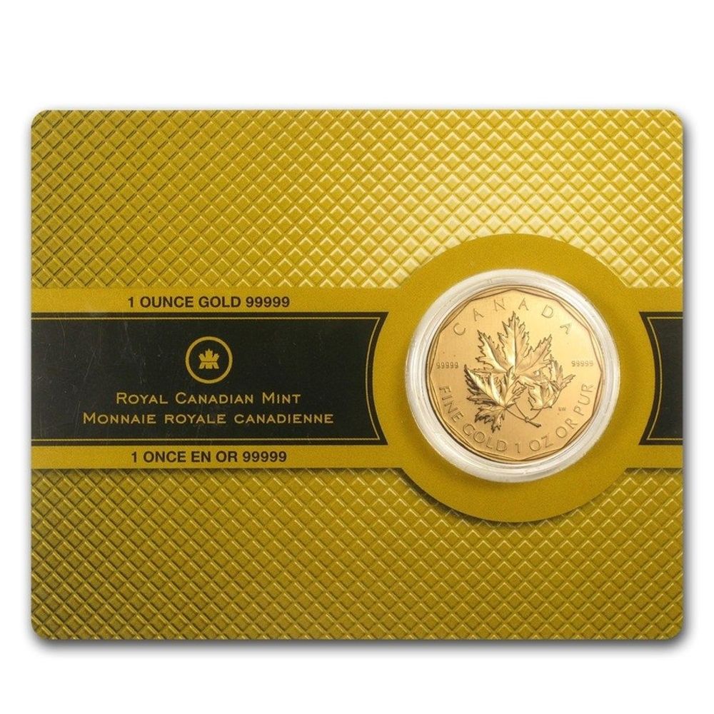 2007 1oz .99999 SUPER FINE Gold $200 Canada Maple Leaf - Carded