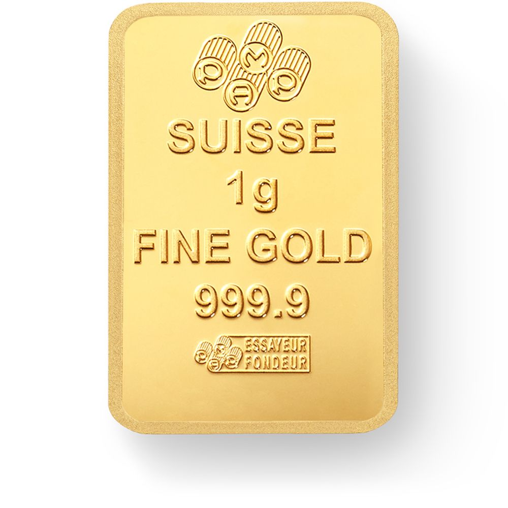 25 x 1g PAMP Suisse Gold Minted Bars