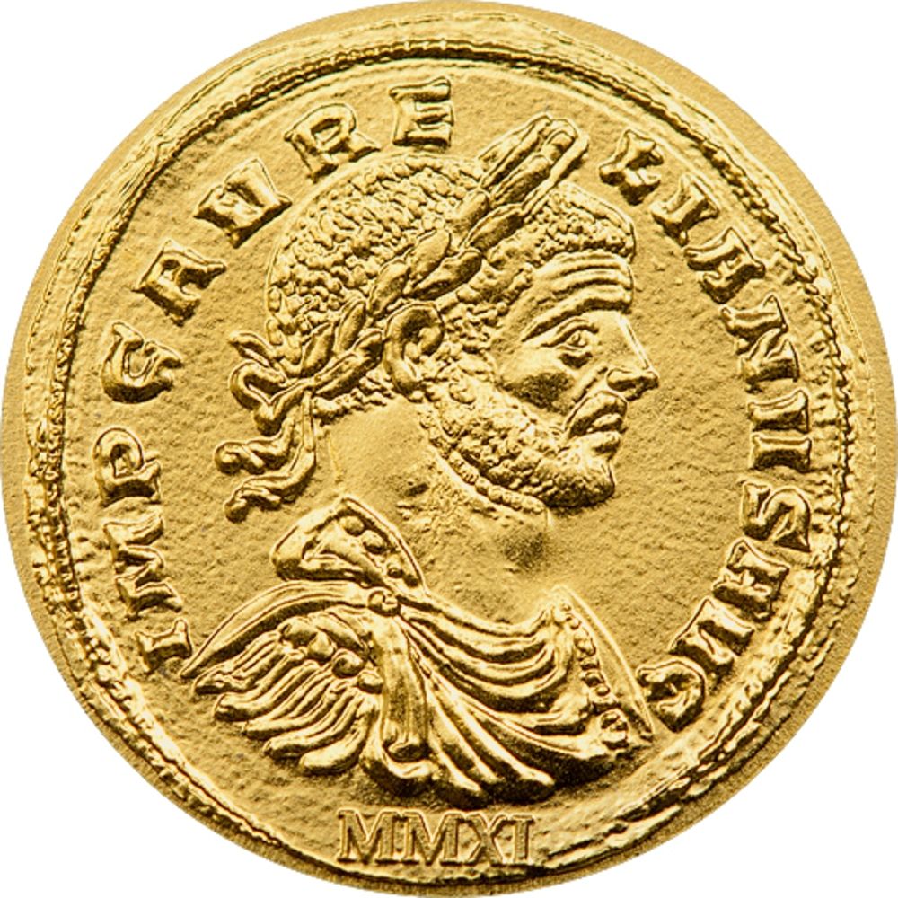 2011 Palau Roman Empire Aurelian 0.5g .9999 Fine Gold Legal Tender Coin