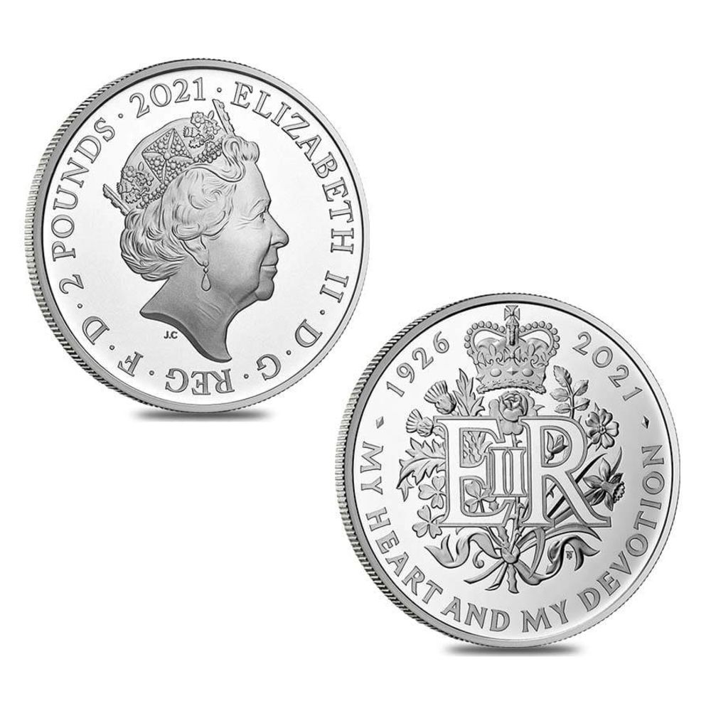 2021 A Royal Celebration Two-Coin Set Her Majesty Queen Elizabeth II 95th Birthday