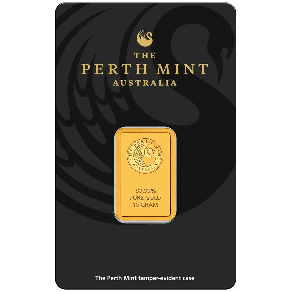 10g Perth Mint Gold Minted Bar