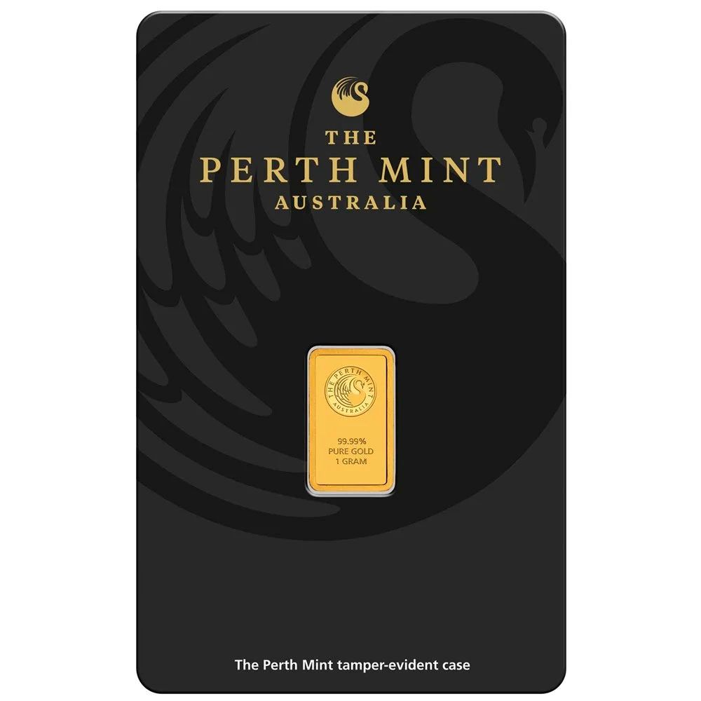 1g Perth Mint Gold Minted Bar