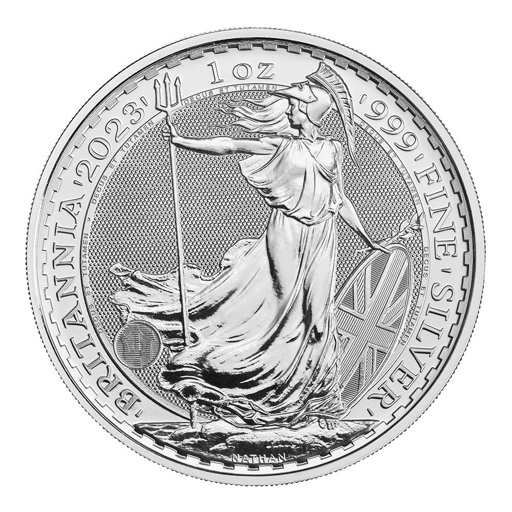 1oz Royal Mint Silver Britannia QEII Individual Coin (2023)