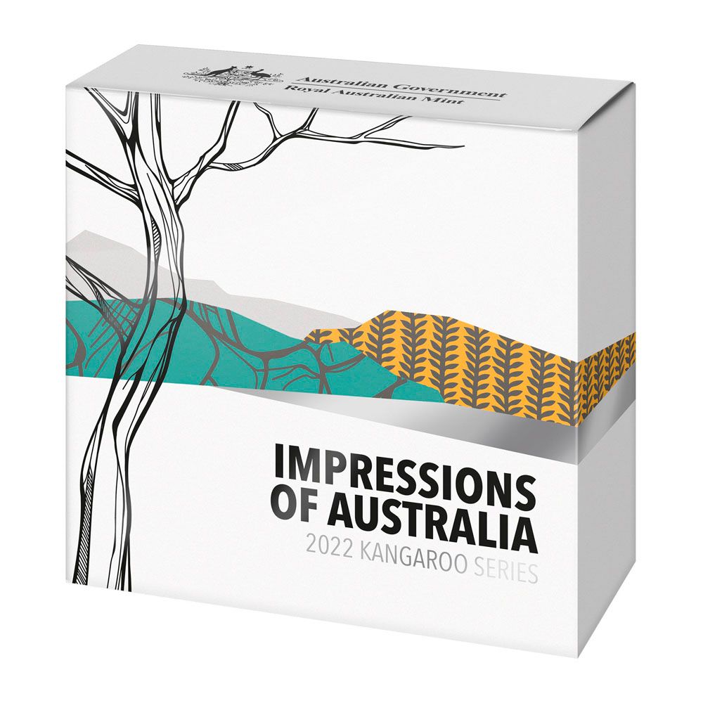 2022 1oz Silver Kangaroo Coin- Impressions of Australia 3