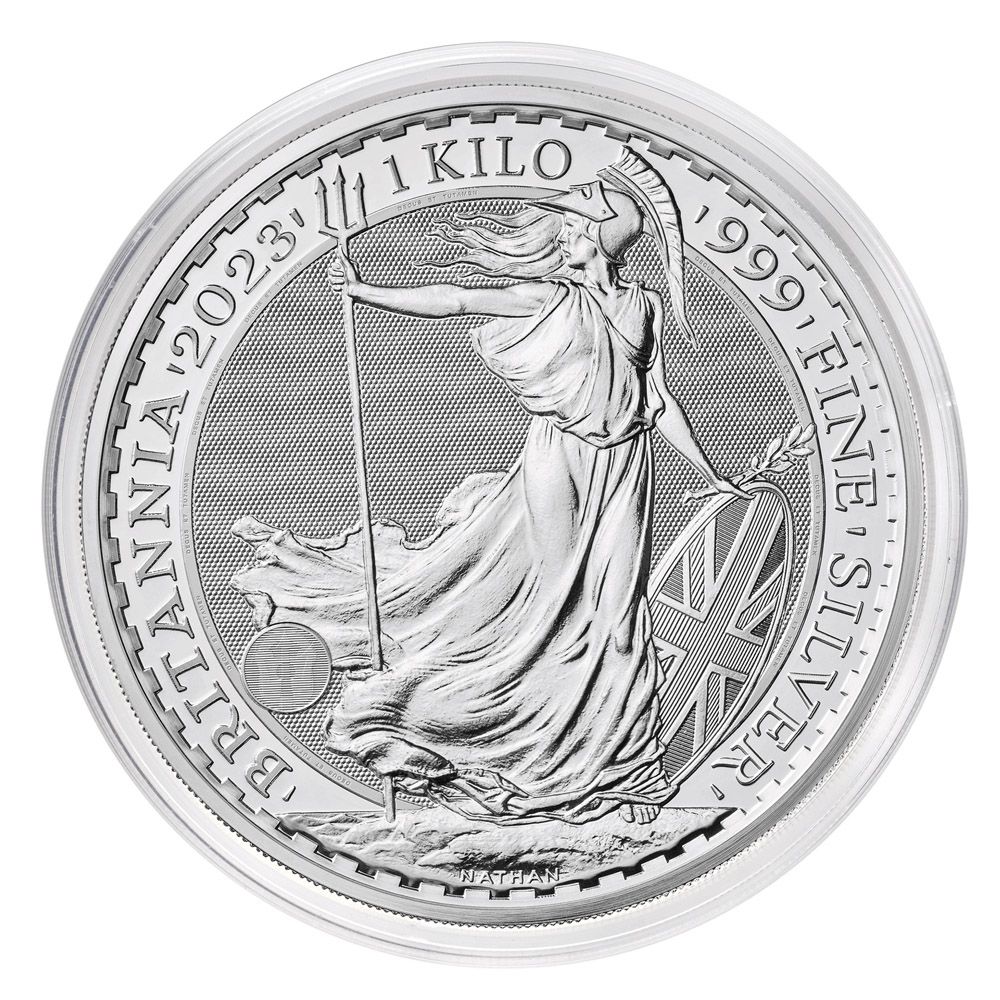 1kg Royal Mint Silver Britannia (2023)-4