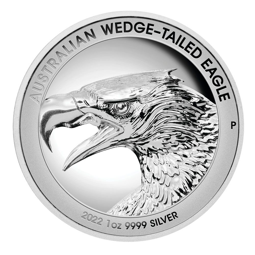 2022 Australia 1 oz Pure Silver Wedge Tailed Eagle Ultra High Relief Proof Coin
