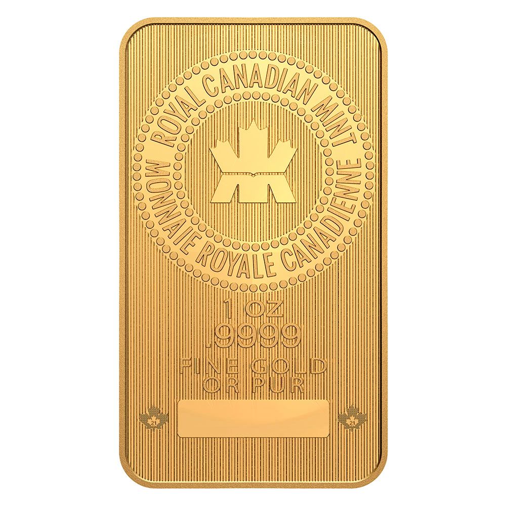 1oz Royal Canadian Mint Gold Bullion Bar 4