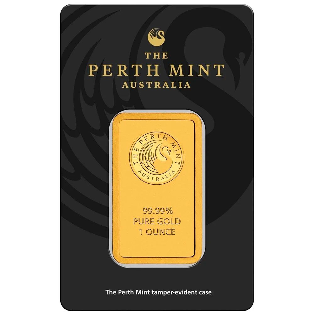 1oz Perth Mint Gold Minted Bar
