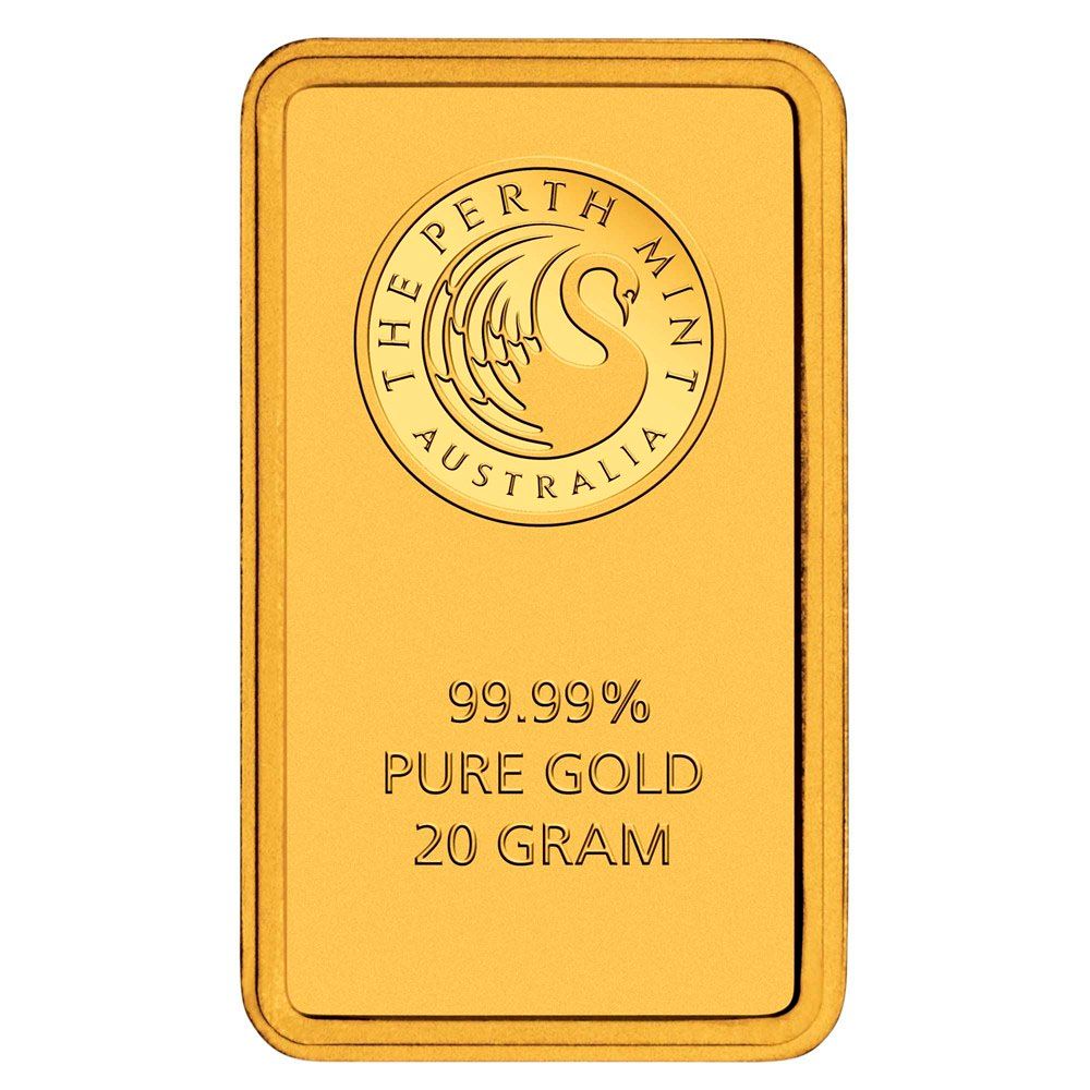 20g Perth Mint Gold Minted Bar