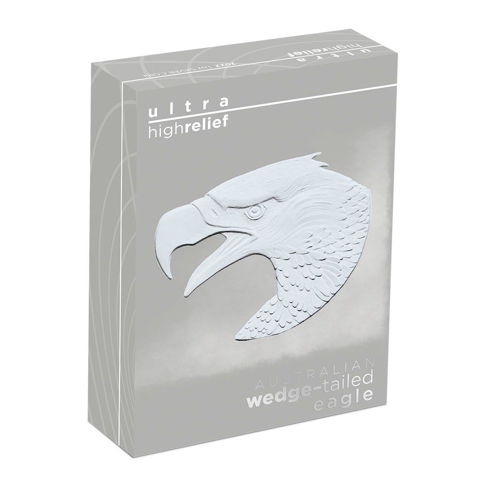2022 Australia 1 oz Pure Silver Wedge Tailed Eagle Ultra High Relief Proof Coin