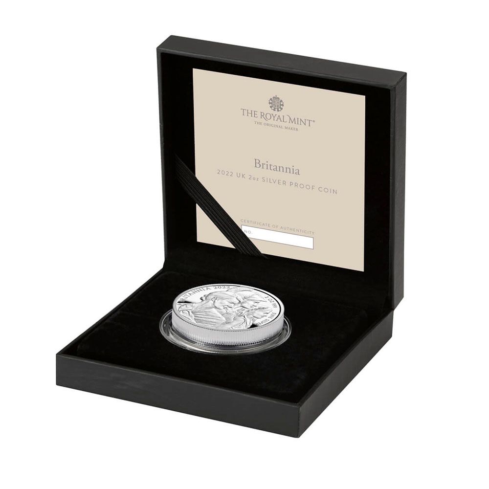 2022 UK 2 oz Silver £5 The Britannia Premium Womanhood Proof Coin - Royal Mint