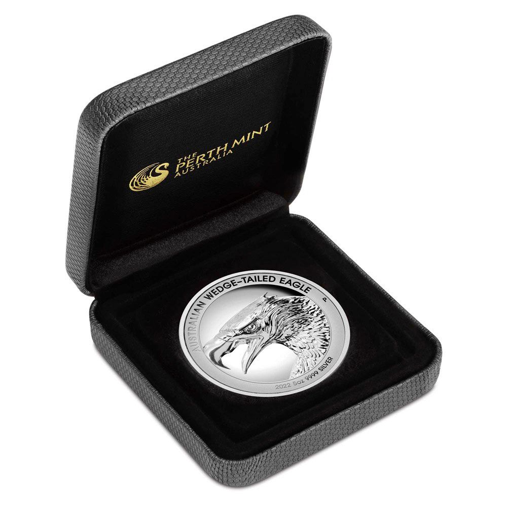 2022 5oz Wedge-Tailed Eagle .9999 Silver Proof UHR Coin 3