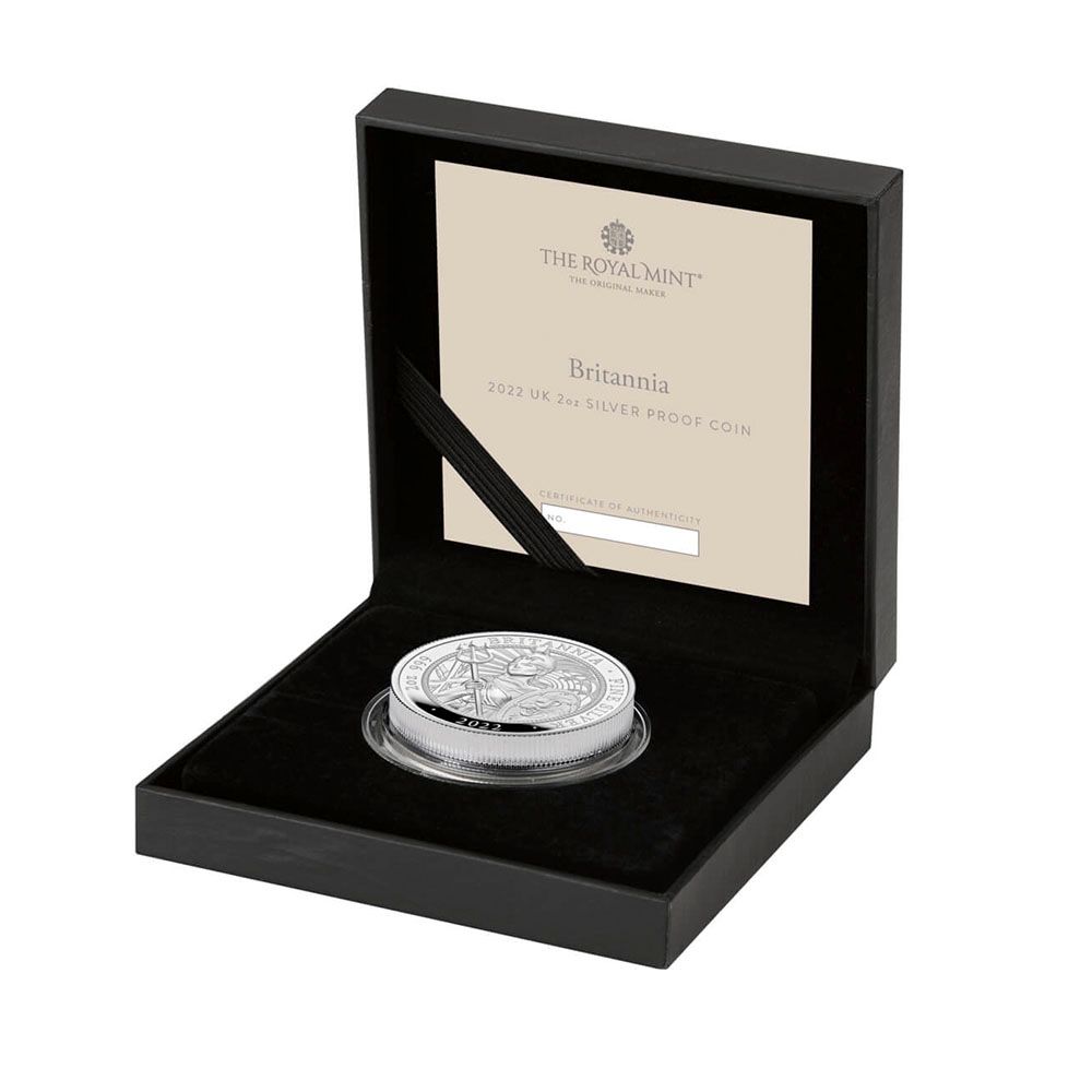 2022 The Britannia 2022 UK 2oz Silver Proof Coin 3