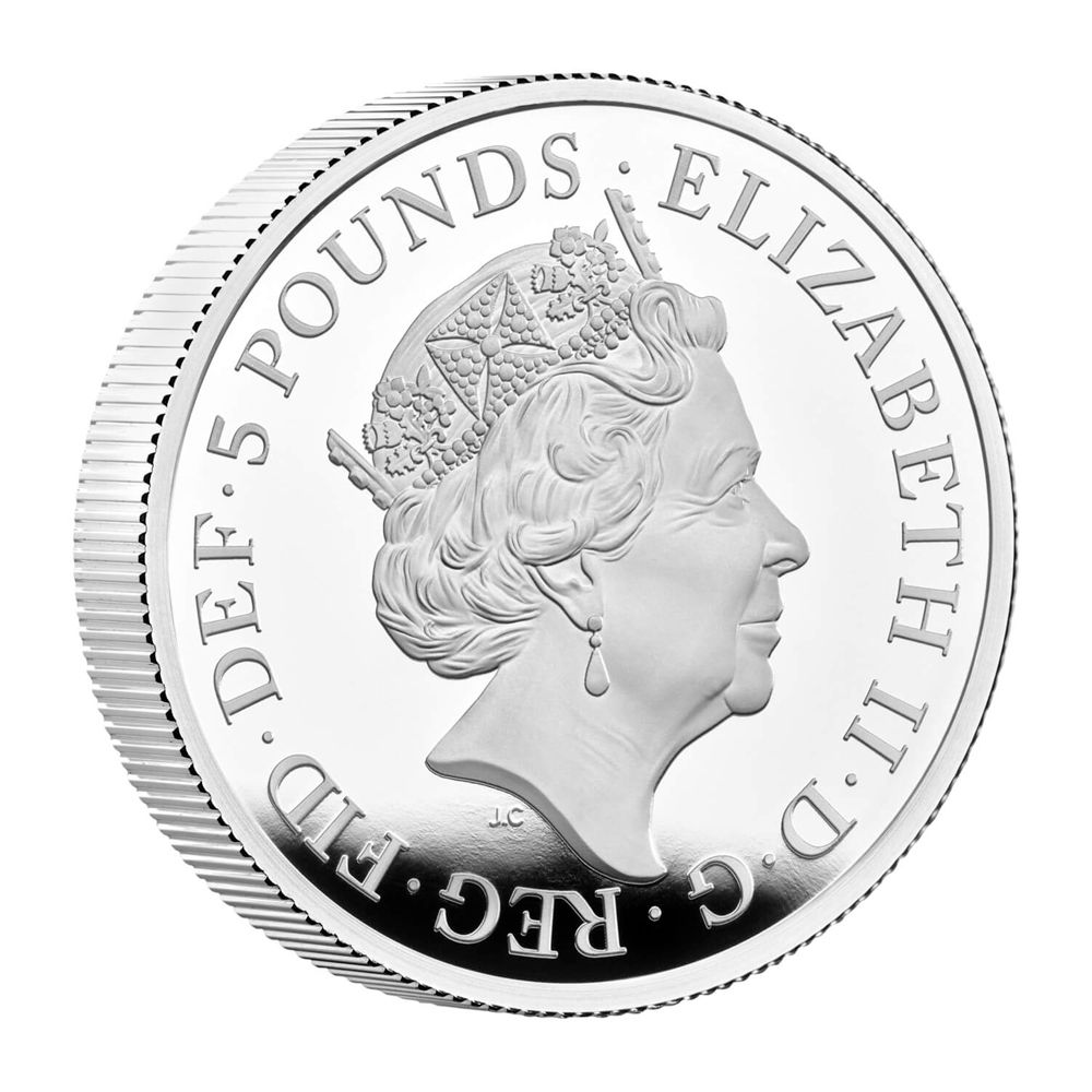 2022 Great Britaian 2 oz Silver £5 Tudor Beasts Seymour Panther Proof Coin