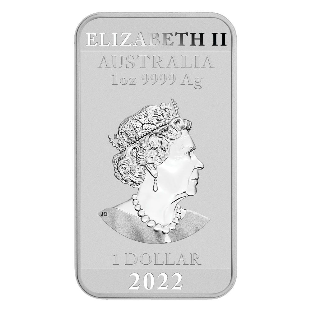 1oz Perth Mint Silver Rectangular Dragon Bullion Coin 3